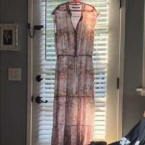 Rebecca Minkoff Pink Floral Maxi Dress